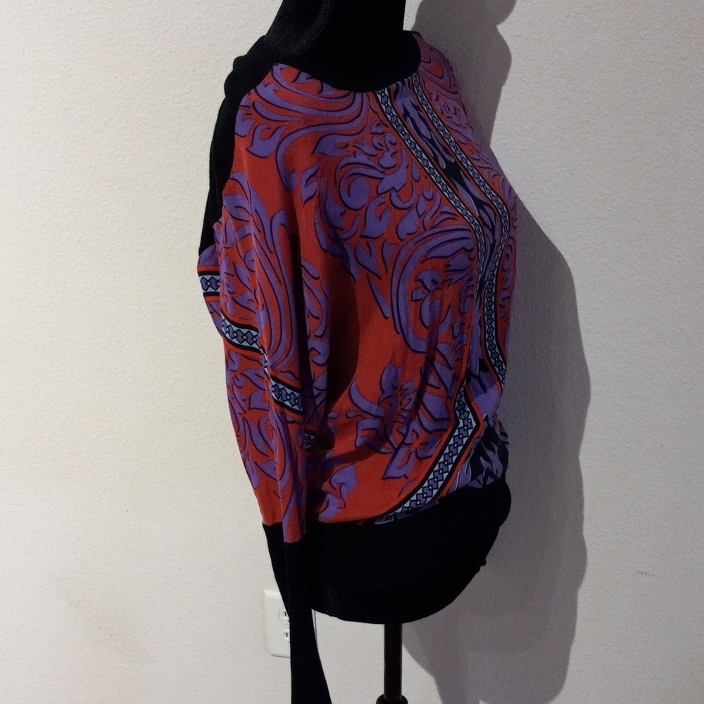 HALE BOB size SM Aztec silk top, $178.00 - Picture 2 of 5